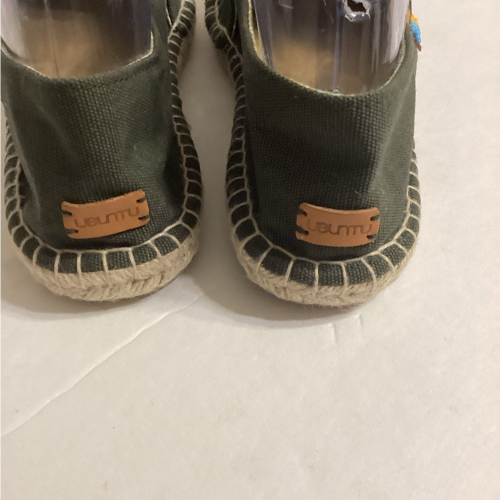 Ubuntu Classic Safari Green Afridrilles Women’s Size 9 Handmade - Picture 4 of 8